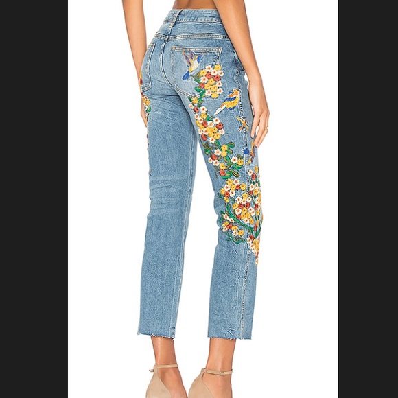 free people floral jeans